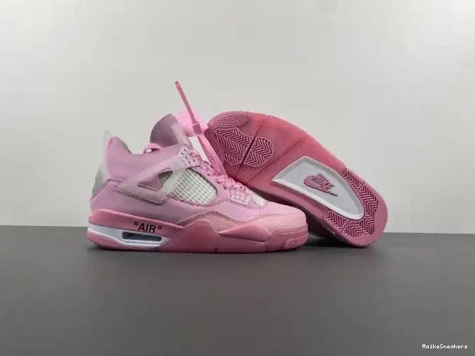 MaikeSneakers X OFF-WHITE PINK JORDAN 4 0511